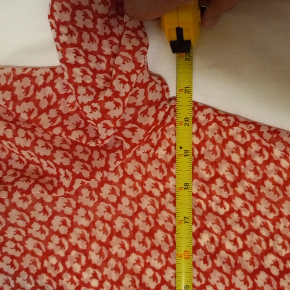 L.K.Bennett long dress red and white. Size 12. Used once. - Picture 8 of 10